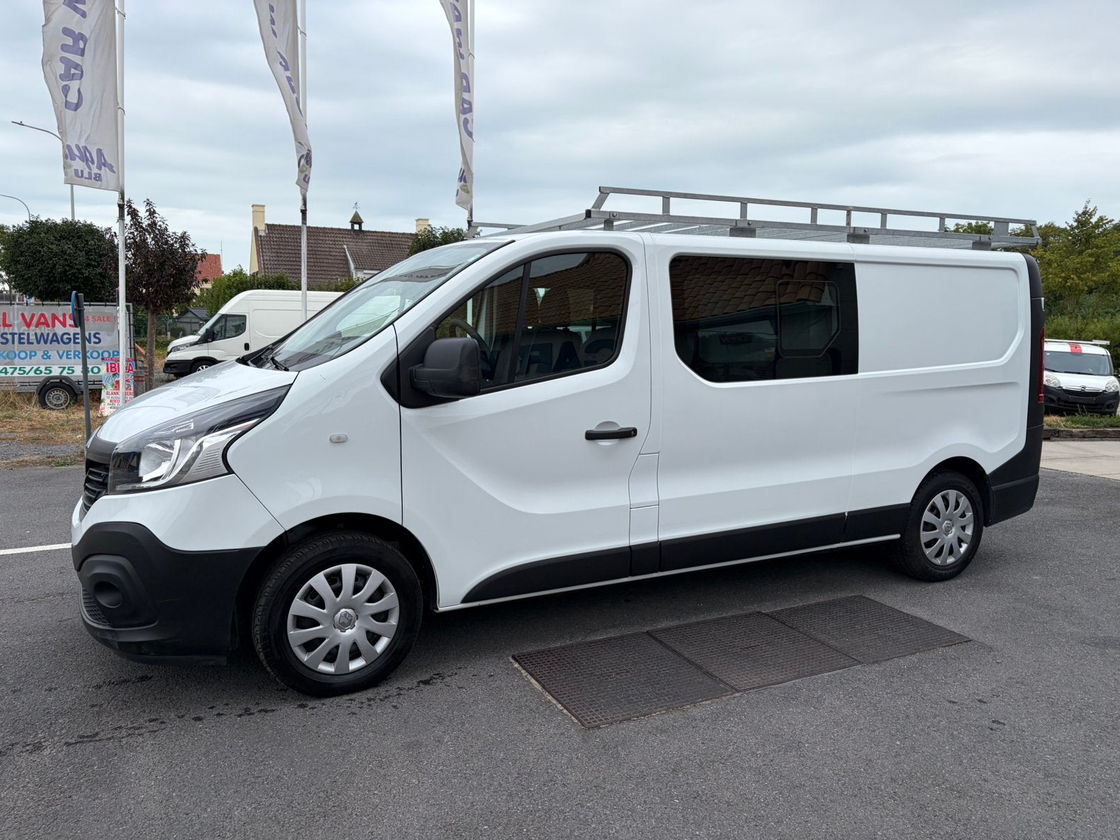 Renault Trafic DUBBELE CABINE*L2/H1*1.6DCI*1e eigenaar, Voorwielaandrijving, Stof, Euro 6, Wit