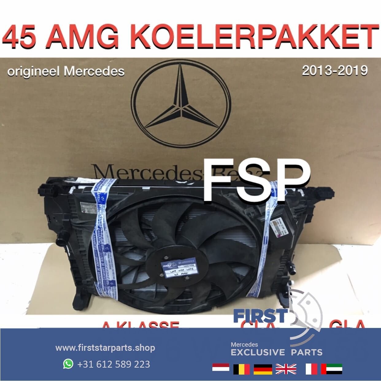 W117 C117 X117 CLA 45 AMG KOELERPAKKET ORIGINEEL Mercedes KO
