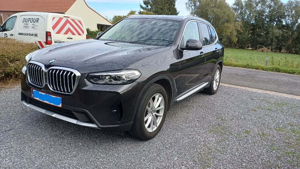 BMW X3, Autos, Cuir, Entretenue par le concessionnaire, Noir, 5 portes