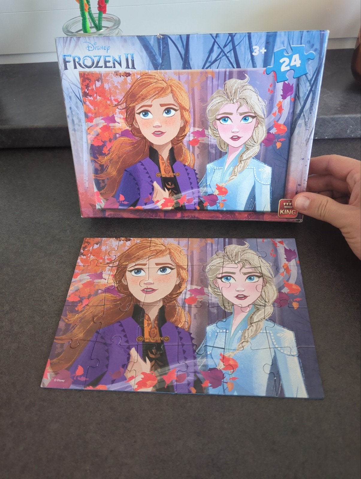 puzzel frozen, Kinderen en Baby's, Ophalen, 10 tot 50 stukjes, Zo goed als nieuw, 2 tot 4 jaar