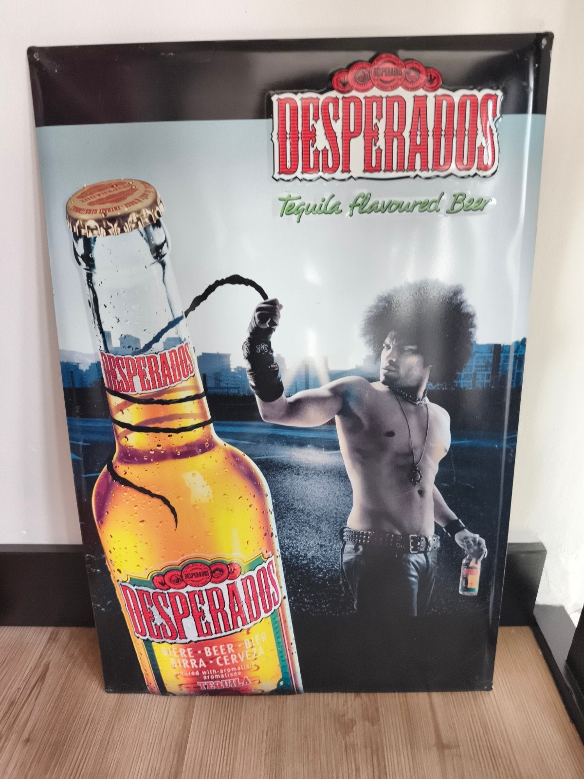 Desperados metalen reclamebord, Enlèvement, Comme neuf, Panneau publicitaire