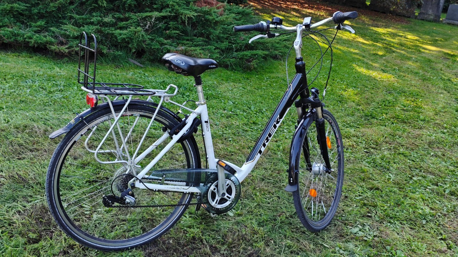 Trek stadsfiets met 21 versnelling, Fietsen en Brommers, 28 inch, Velgrem, 47 tot 50 cm, Zo goed als nieuw