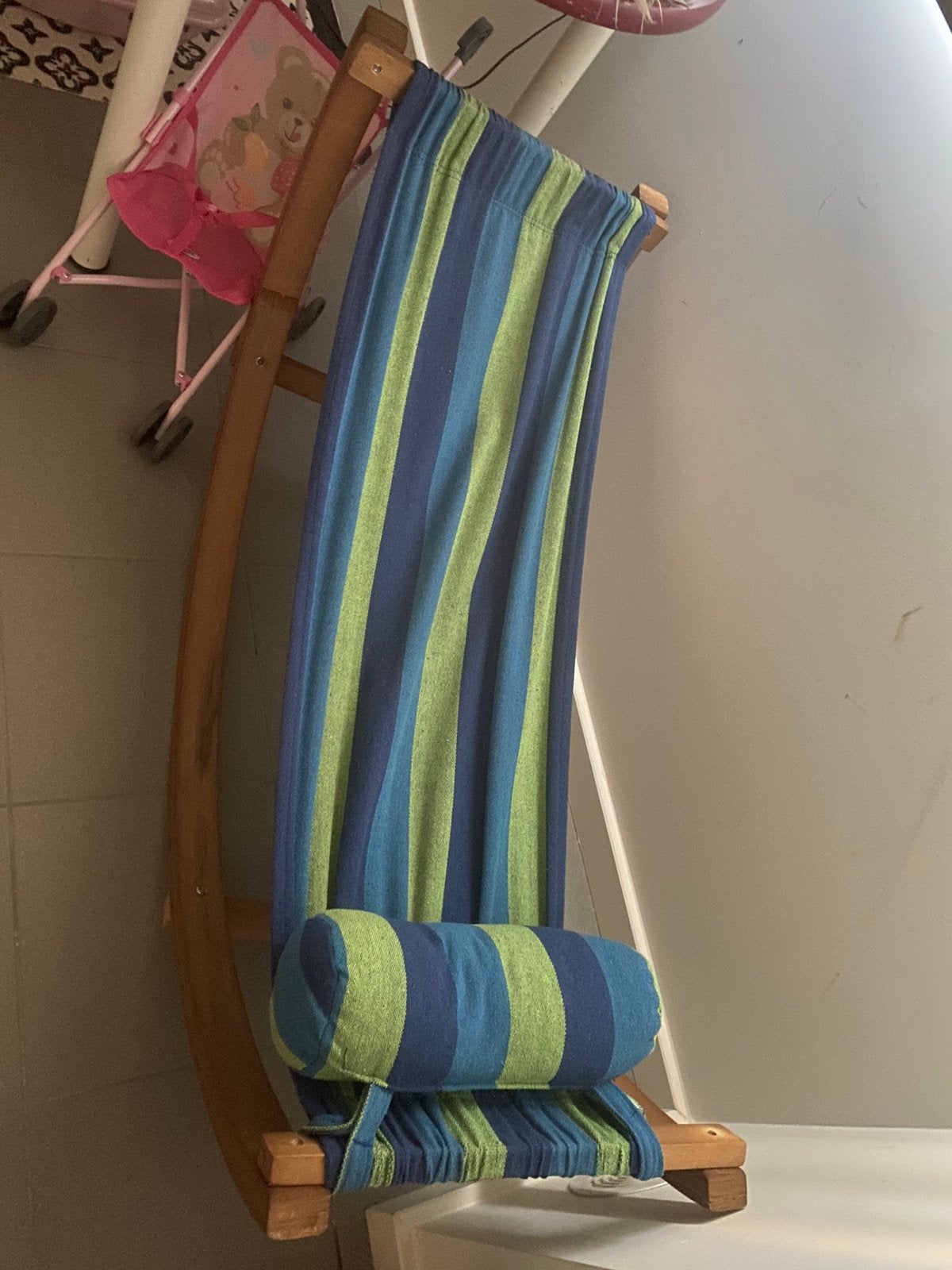 Hangmat op staander, Jardin & Terrasse, Hamacs, Une personne, Comme neuf, Avec support, Enlèvement