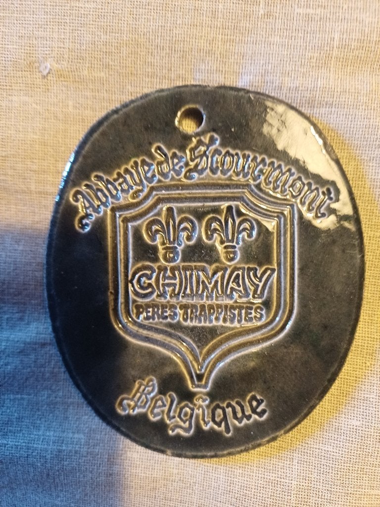 Abbaye de Scourmont - Chimay, Collections, Enlèvement ou Envoi, Utilisé, Panneau, Plaque ou Plaquette publicitaire