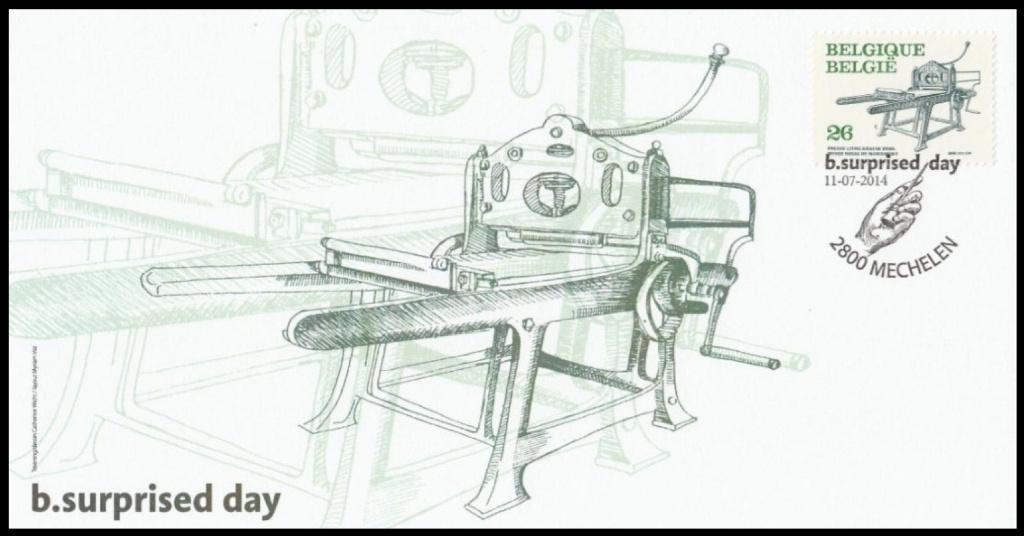 Timbre 2311 B.surprised day Presse lithograhique imprimerie, Envoi, Oblitération 1er jour, Neuf