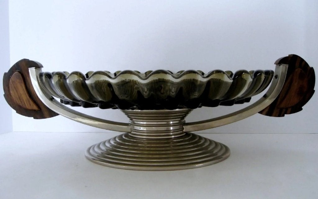 Grote art deco coupe op voet - attr Pierre d avesne, Antiquités & Art, Enlèvement ou Envoi