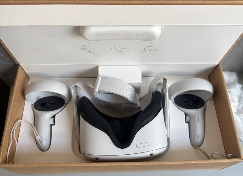 Meta Quest 2 128GB, Consoles de jeu & Jeux vidéo, Virtual Reality, Enlèvement, Comme neuf, Lunettes VR, Autres plateformes