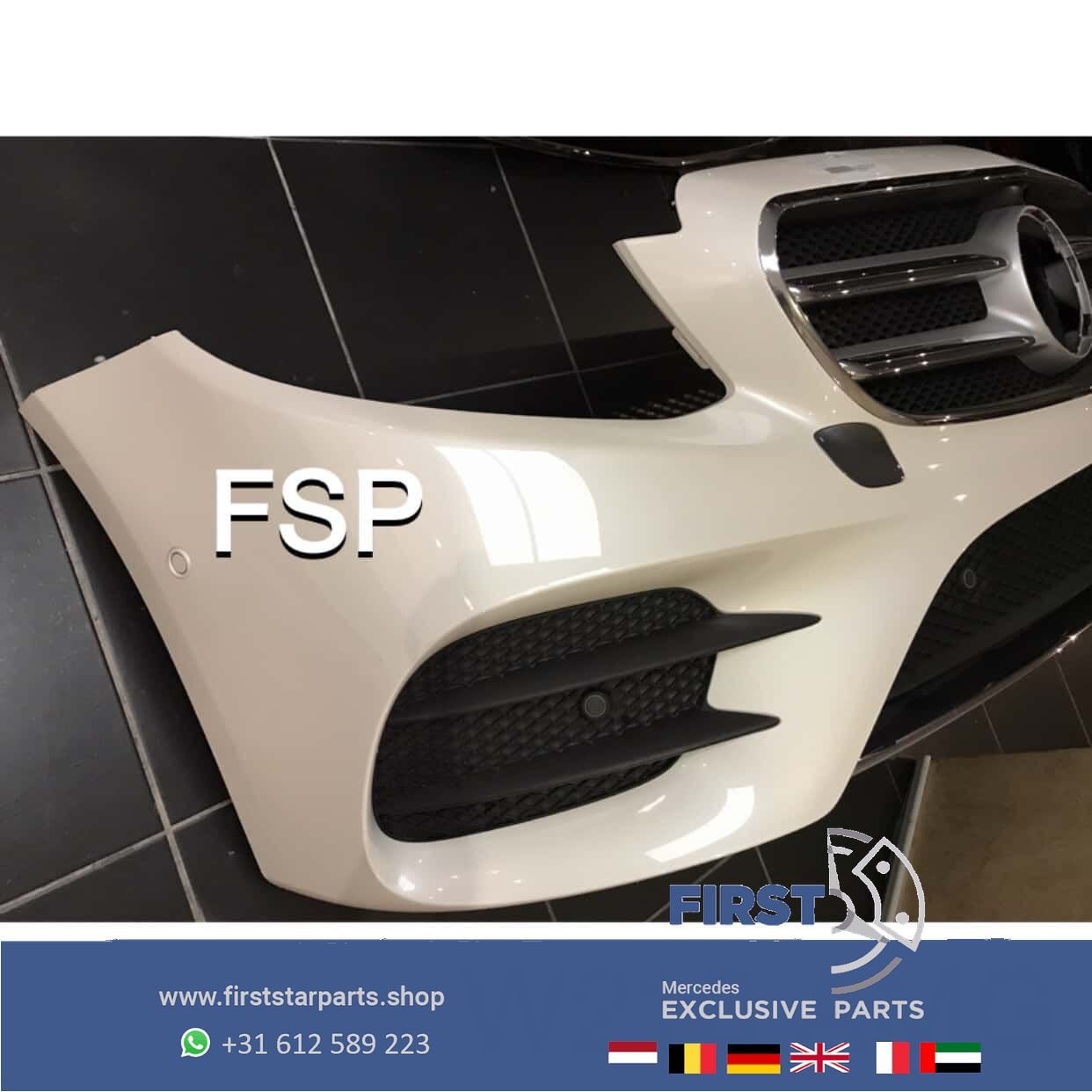 W213 E43 E53 AMG Voorbumper COMPLEET Mercedes E Klasse bumpe, Gebruikt, -, Voor, Ophalen of Verzenden