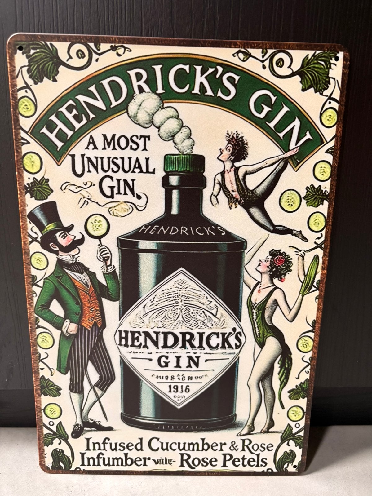 Reclamebord Hendrick’s Gin, Verzamelen, Ophalen of Verzenden, Nieuw, Reclamebord
