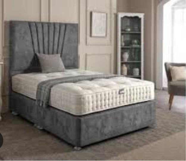 tweepersoonsbed met matras, 140 cm, 200 cm, Verzenden, Blauw
