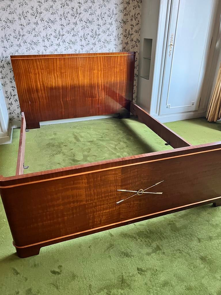 Prachtig antiek dubbel bed, Ophalen