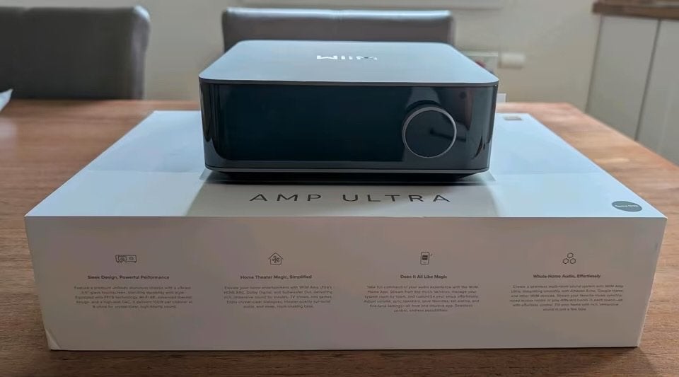 WiiM Amp Ultra Streaming Versterker., Audio, Tv en Foto, Versterkers en Ontvangers, Ophalen of Verzenden, Zo goed als nieuw