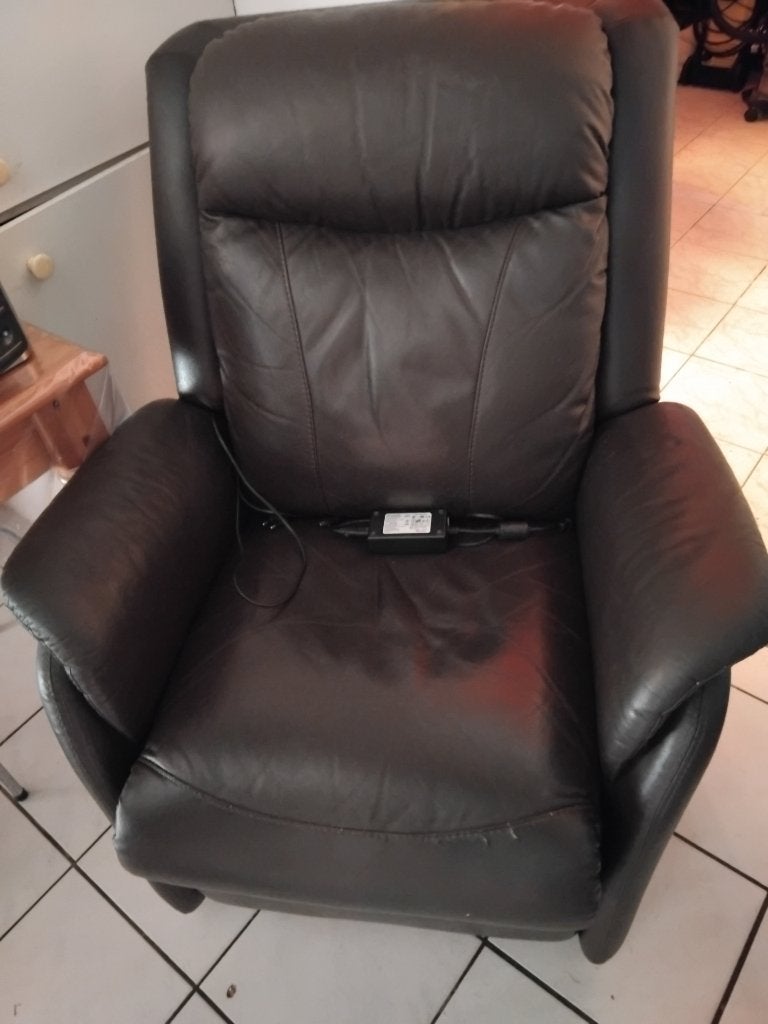 Elektrische relaxzetel, Moins de 75 cm, Enlèvement ou Envoi, Comme neuf, Cuir