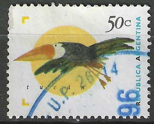 Argentine 1995 - Yvert 1880 - Toucan (ST), Envoi, Affranchi