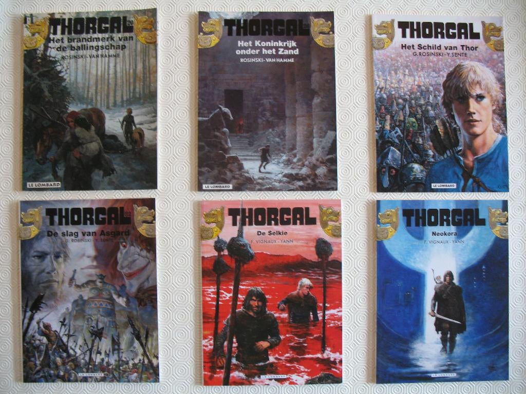 Thorgal, 1ste druk, 6 stuks en  poster, Meerdere stripboeken, Ophalen of Verzenden, Zo goed als nieuw