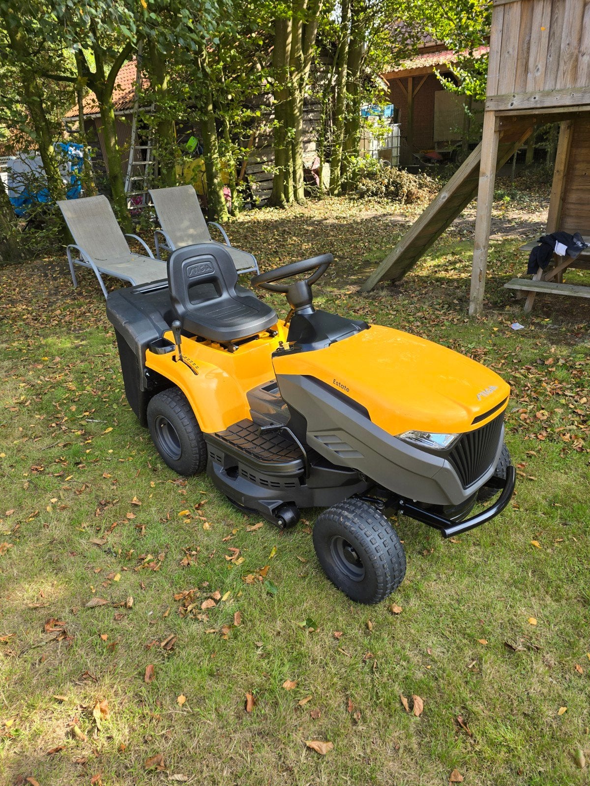 Tondeuse autoportée Stiga, Jardin & Terrasse, Enlèvement, Comme neuf, Démarrage électrique, Moins de 90 cm
