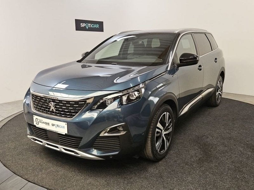 Peugeot 5008 PureTech S/S GT Line, Auto's, Peugeot, Euro 6, Blauw, Parkeersensor, 130 pk