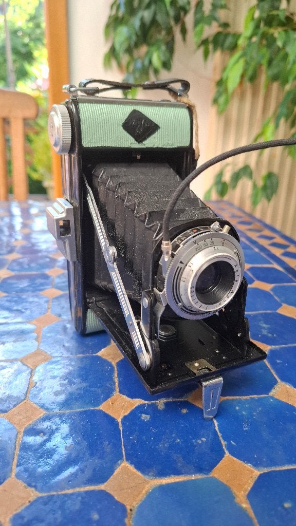 Agfa Billy 1 - saliegroen, Ophalen of Verzenden, 1940 tot 1960, Fototoestel