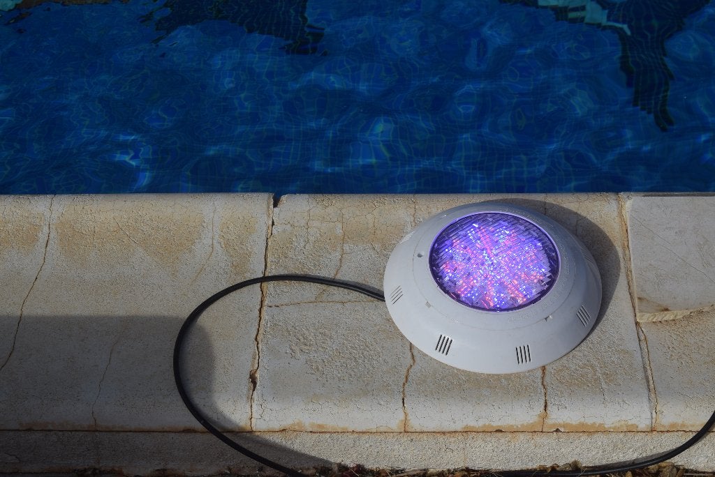 3 lampes de piscine, Jardin & Terrasse, Envoi, Neuf, Rond, Piscine intégrée