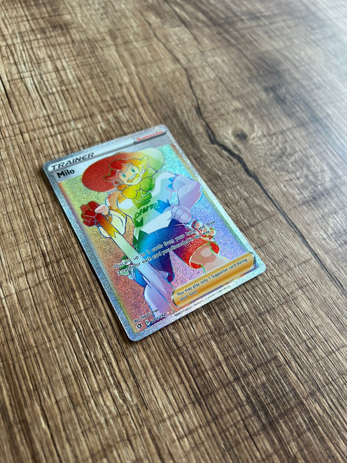 Pokémon Kaart Milo Rebel Clash Full Art Secret Rainbow, Ophalen, Nieuw, Losse kaart