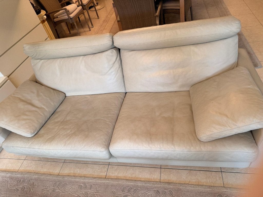 Fauteuils en cuir (x2), 75 à 100 cm, 125 cm ou plus, Enlèvement, Utilisé