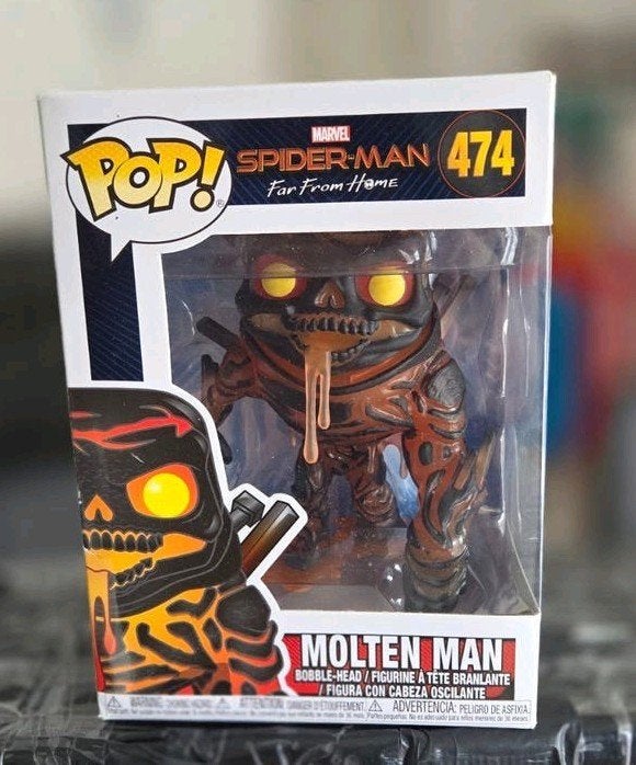 Funko POP! Marvel Spider-Man Far From Home #474 – Molten Man, Collections, Enlèvement, Comme neuf, Autres types