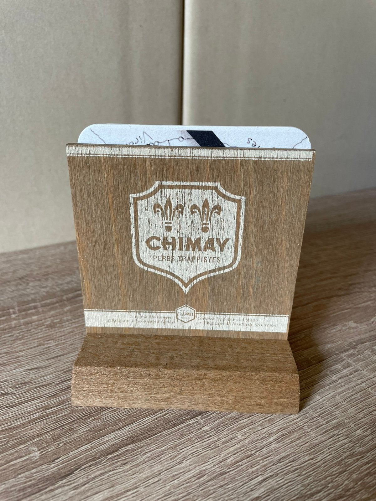 Porte sous bocks en bois chimay, Enlèvement ou Envoi, Comme neuf