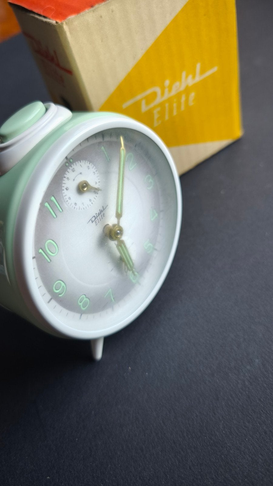 Vintage mechanic Diehl Cavalier- Clock New in original packa, Antiek en Kunst, Ophalen of Verzenden