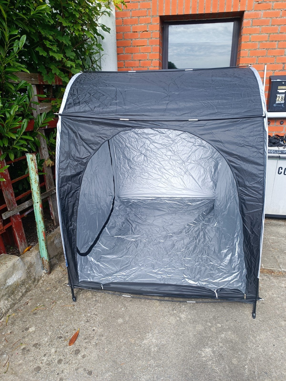 Tente pour motos/vélos, Ophalen