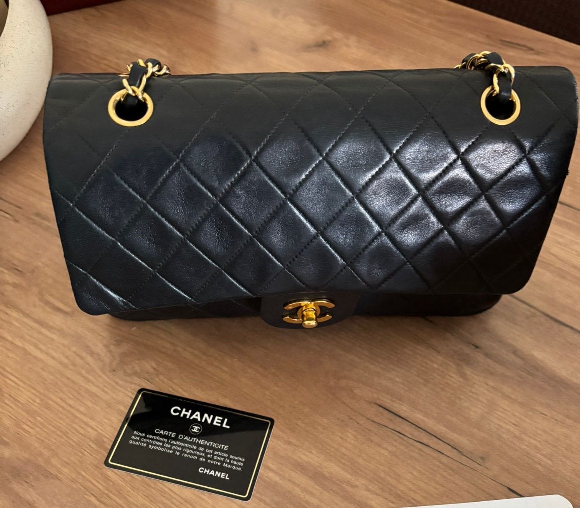Vintage chanel golden hardware, Ophalen, Zo goed als nieuw, Zwart