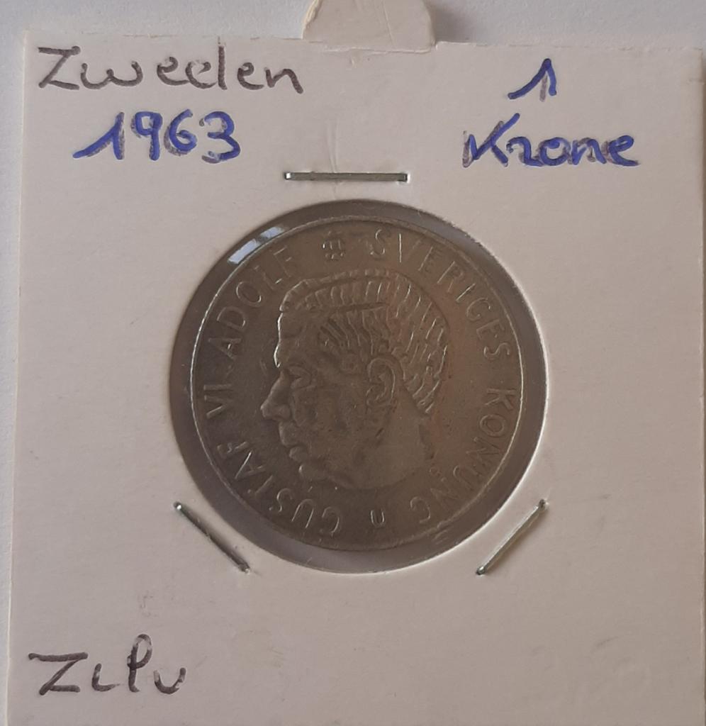 Suède 1 couronne 1963 argent, Envoi, Argent