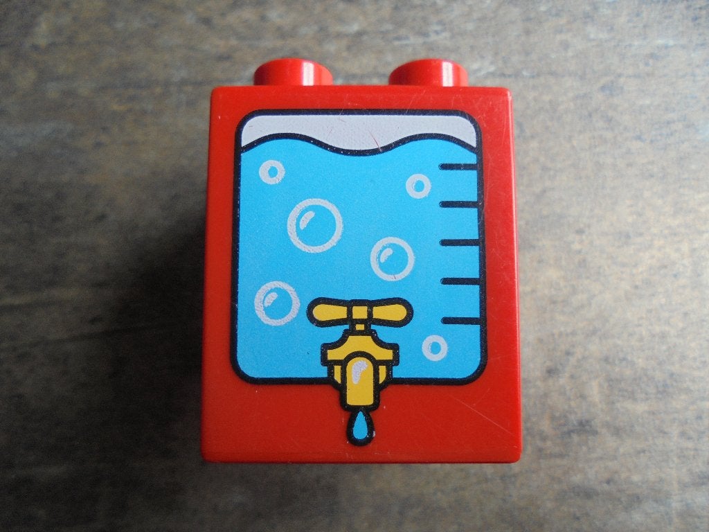 Lego Duplo Brick 2x2x2 (zie foto's), Ophalen of Verzenden, Gebruikt, Losse stenen, Duplo