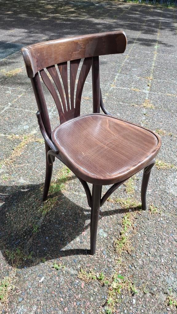 17 cafe bar bistro thonet stoelen hout leuke partij horeca, Enlèvement ou Envoi, Comme neuf, Brun, Cinq, Six Chaises ou plus