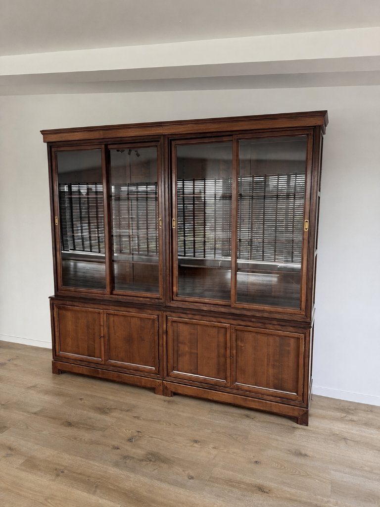 Grote kwalitatieve vitrinekast/buffetkast - modulair-240 cm, Ophalen, Met plank(en), Gebruikt, 200 cm of meer