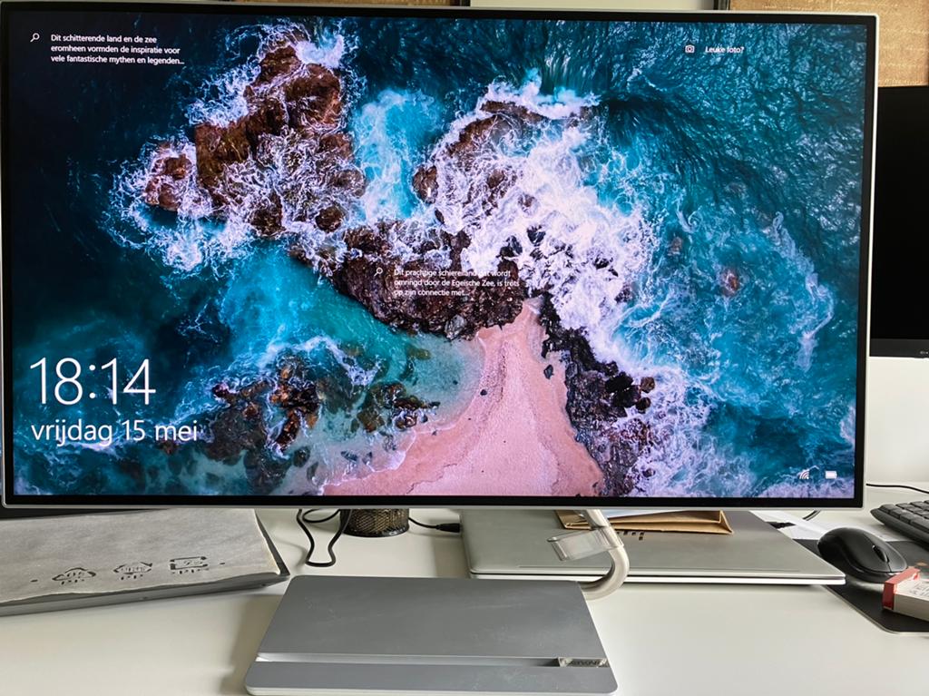 Lenovo Q27h-20 27inch 2K IPS QHD monitor, Ophalen, Zo goed als nieuw, 61 t/m 100 Hz, Quad HD (2K)