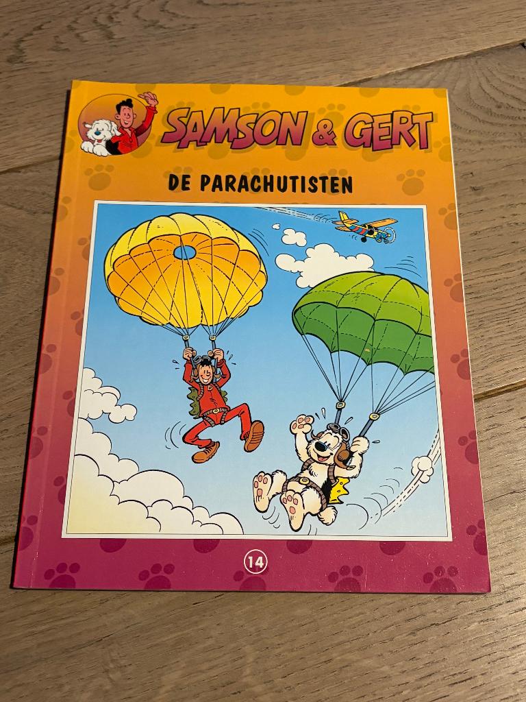 Samson en Gert - 14 - De parachutisten, Boeken, Eén stripboek, Ophalen of Verzenden, Gelezen