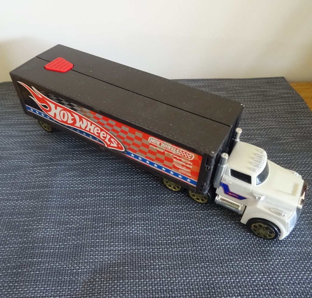 Hot Wheels Speedway Hauler vrachtwagen, opbergtruck. 2008, Ophalen of Verzenden, Gebruikt