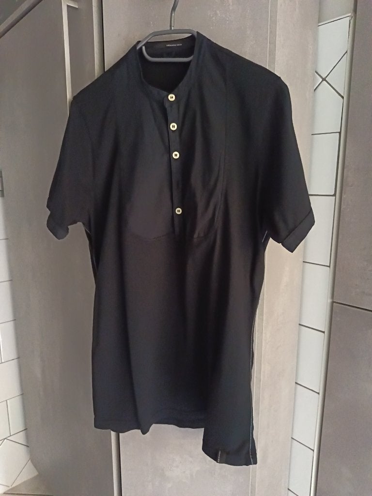 Blouse noire manches courtes M, Enlèvement ou Envoi, Porté, Noir, ARMAND BASI