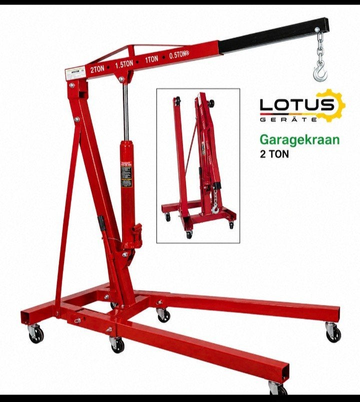 Hydraulische garagekraan , motortakel , Lotus Geräte 2 ton., Bricolage & Construction, Treuils et Palans, Enlèvement