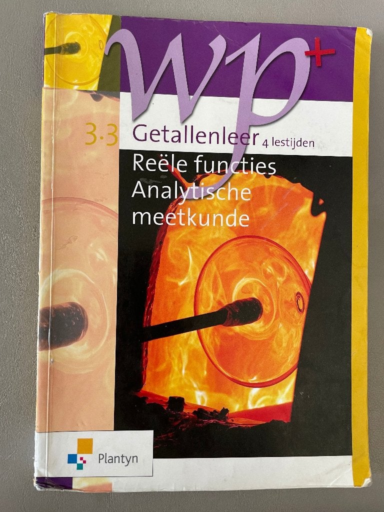 3.3 Getallenleer: Reële functies, Analytische meetkunde, Boeken, Schoolboeken, ASO, Wiskunde A, Plantyn, Ophalen