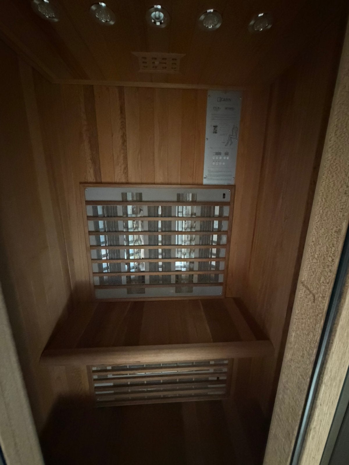 Infrarood sauna - cederhout DRINGEND WEG!, Sports & Fitness, Enlèvement, Comme neuf, Infrarouge
