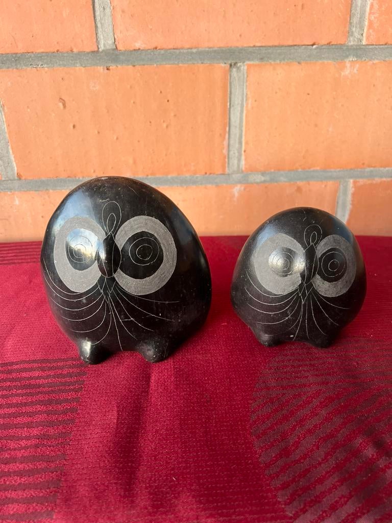 2 uilen van mexicco silva, Antiek en Kunst, Kunst | Beelden en Houtsnijwerken, Ophalen of Verzenden