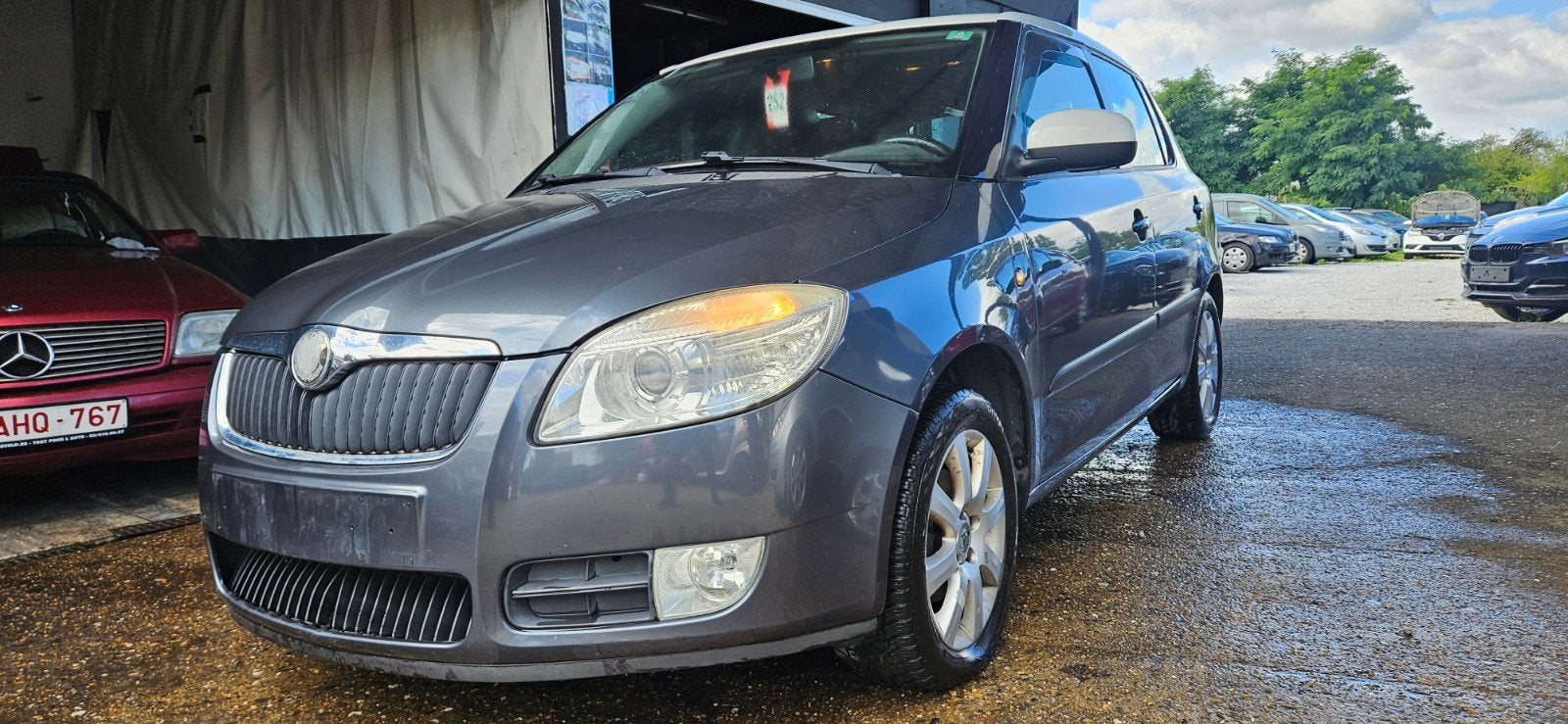 SKODA FABIA 2008 LPG, Argent ou Gris, Entreprise, Boîte manuelle, Noir