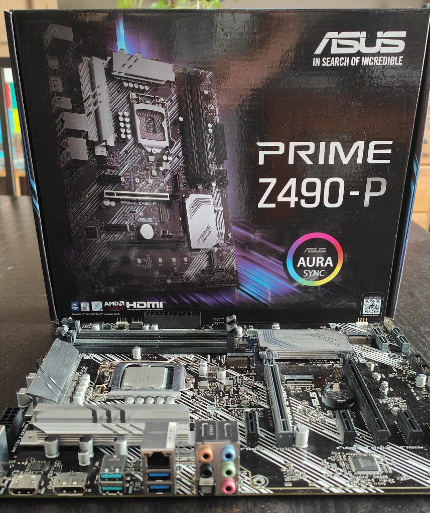 Asus Prime Z490-P for intel cpu socket 1200, Informatique & Logiciels, Cartes mères, Enlèvement ou Envoi, DDR4, Comme neuf, ATX