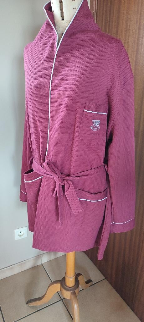 Peignoir " Homme" Bordeau, Kleding | Heren, Pyjama's, Ophalen of Verzenden, Nieuw, Maat 52/54 (L), FASHION.