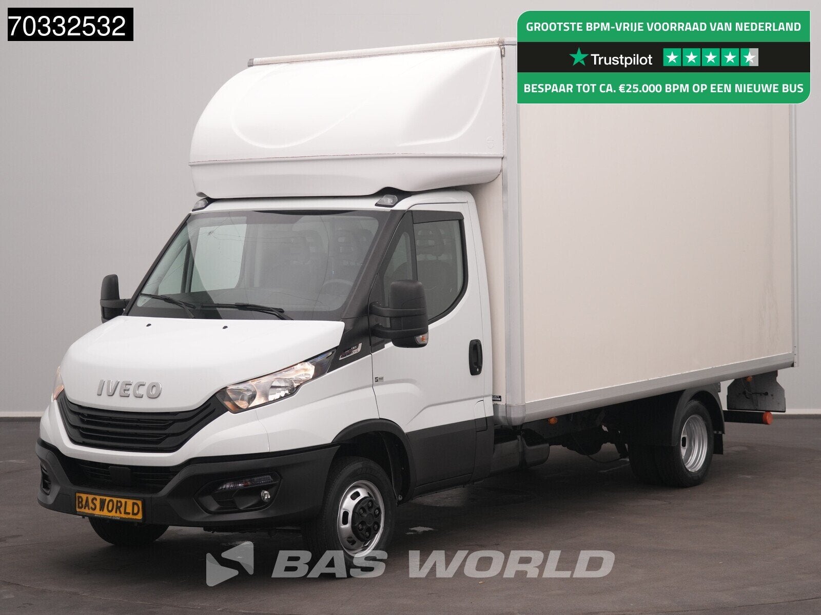 Iveco Daily 35C18 3.0L Automaat Laadklep Zijdeur Dubbellucht, Auto's, Bestelwagens en Lichte vracht, Automaat, Stof, Gebruikt