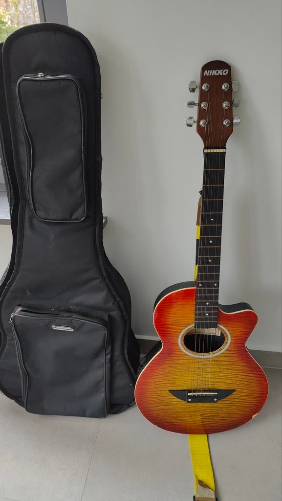 Beginners gitaar Nikko voor kinderen met hoes, Muziek en Instrumenten, Ophalen
