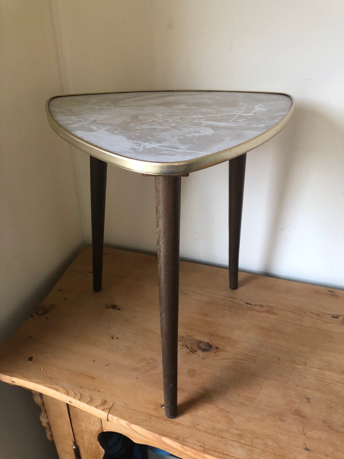 Vintage Plantentafeltje – Mid-Century Design (Jaren '50/'60), Collections, Rétro, Enlèvement ou Envoi