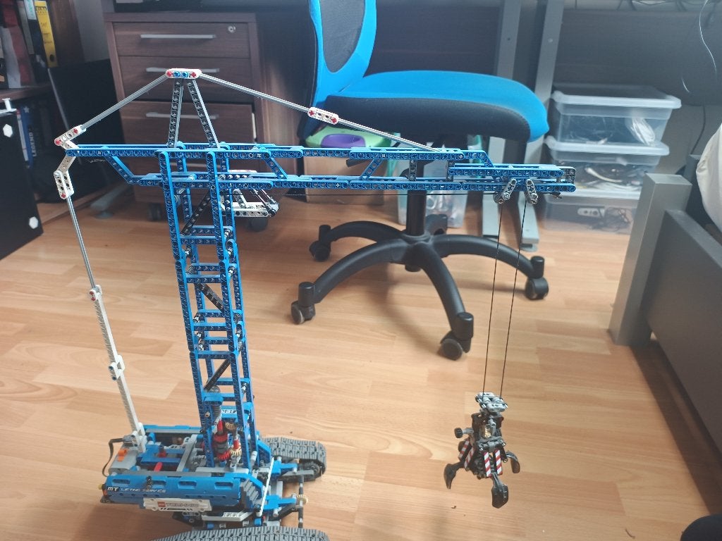 lego technics kraan 42042, Kinderen en Baby's, Speelgoed | Duplo en Lego, Ophalen, Lego, Zo goed als nieuw, Complete set
