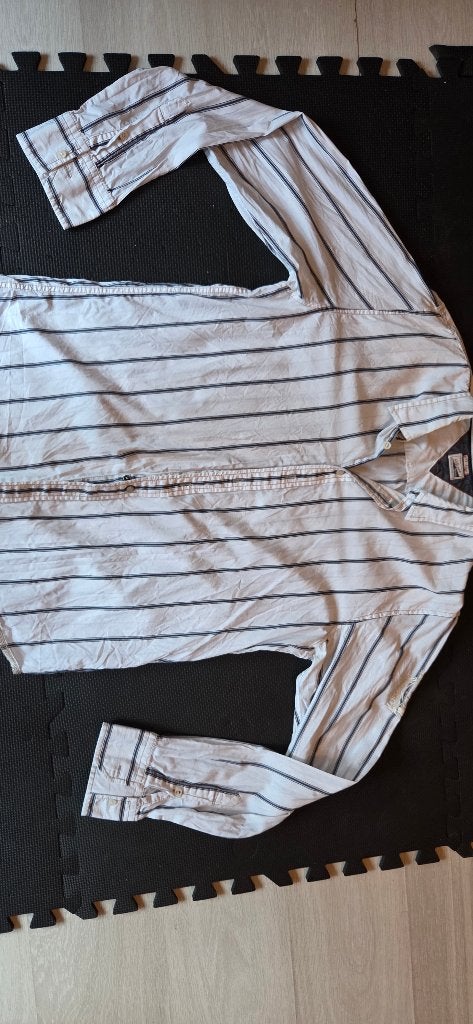 Hemd Tommy Hifiger Denim XXL goede staat, Wit, Ophalen of Verzenden, Zo goed als nieuw, Overige halswijdtes